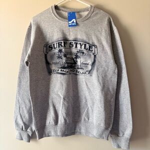 Surfstyle Small Pullover Sweater Long Sleeve Gray NWT Fort Walton Beach FL